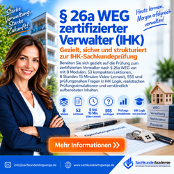 26a WEG Sachkundevorbereitung zum zertifizierter Verwalter (IHK) – 250 × 250 px