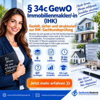 34c GewO Sachkundevorbereitung für  Immobilienmakler (IHK) – 350 × 350 px