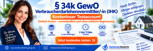 34k Sachkunde Darlehensvermittler IHK kostenloser Testaccount – 600 × 200 px