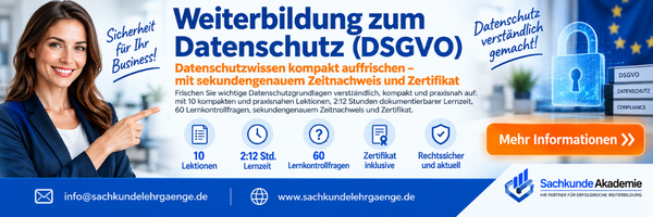 DSGVO Datenschutz-Weiterbildung – 600 × 200 px